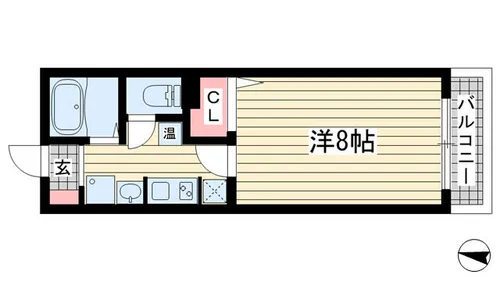 サンコーガルフタワー【602号室】の間取り