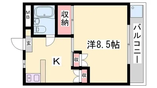 グランシード高田台 北棟【203号室】の間取り