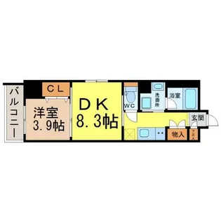 レジデンス上前津スクエア【3階】の間取り