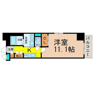 レジデンス上前津スクエア【9階】の間取り