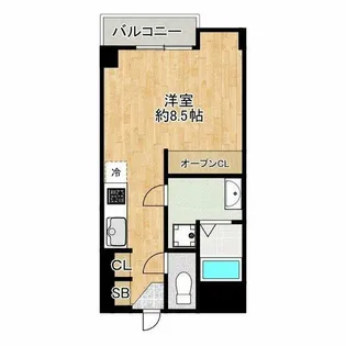 コスタ文の里【3階】の間取り