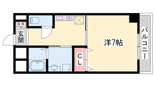 インタービレッジ東延末2【404号室】の間取り