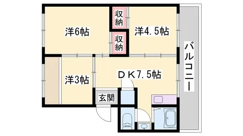 ヴィラナリー佐用【3階】の間取り