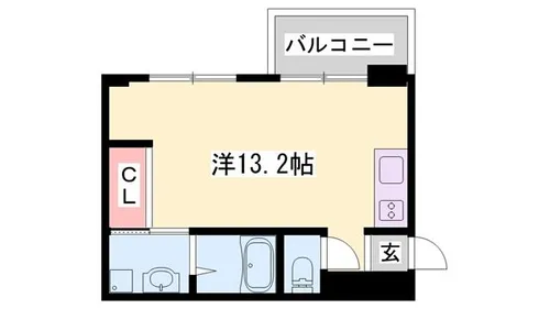 ラ・ベリーザ南今宿【603号室】の間取り