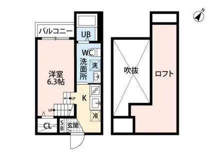 フェリーチェ井尻【101号室】の間取り