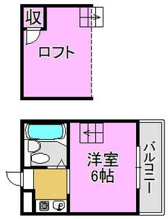 スリーテンロフト【3階】の間取り