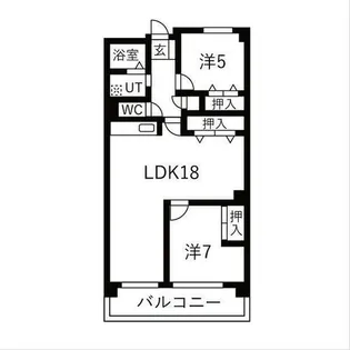 エルスタンザ原【4階】の間取り