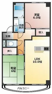 シルクヴェールフジ A【3階】の間取り