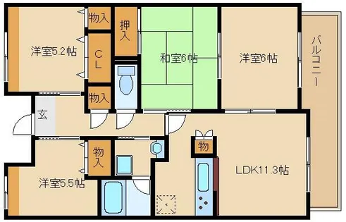 エスタブレ【2階】の間取り
