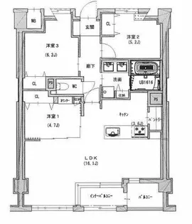 サンメールIMAIKE【3階】の間取り