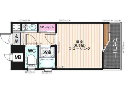 ピュアドームリバージュ平尾【4階】の間取り