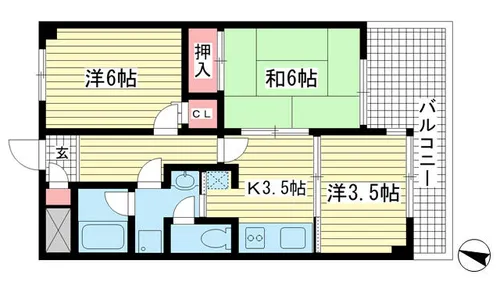 兵庫駅前アーバンライフ【7階】の間取り