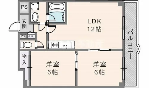 フェルザ長田【603号室】の間取り
