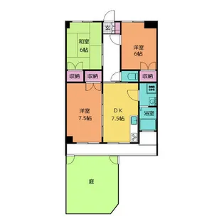 カンパーニュ一宮【1階】の間取り