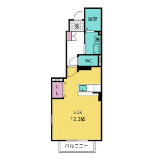 ブルック・クレス【1階】の間取り