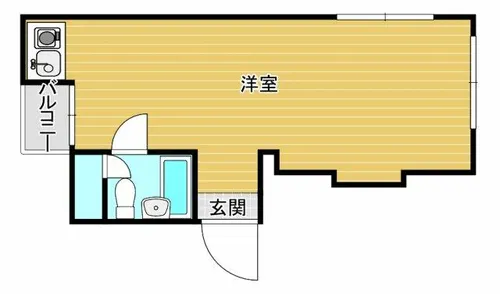 1Rの間取り画像