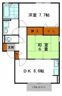 サンパティック北条【1階】の間取り