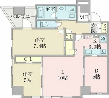 YZ mahoroba(ワイズ マホロバ)【11階】の間取り