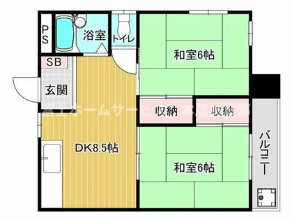 コーポ澄【4-A号室】の間取り