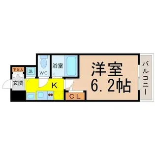 プレサンス名古屋STATIONビジュ【4階】の間取り