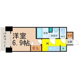 プレサンスNAGOYAファスト【8階】の間取り