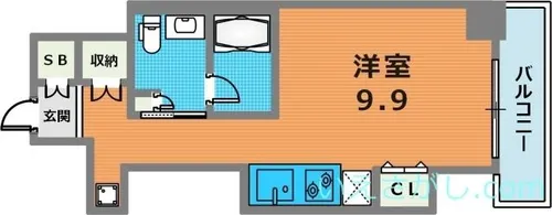 レジディア神戸磯上【511号室】の間取り