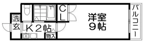 FROMホキタ1番館【3階】の間取り