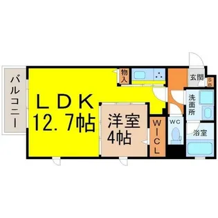 Urban Cloud Izumi【5階】の間取り