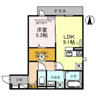 大阪府大阪市東住吉区今川8丁目【アパート】の間取り