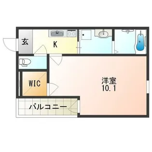 大阪府大阪市平野区長吉長原1丁目【アパート】の間取り