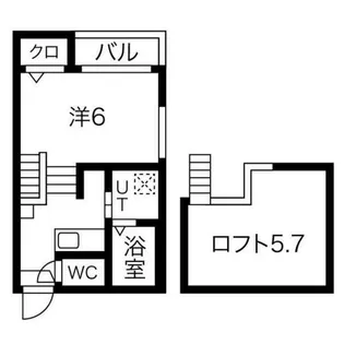 ブランドール【1階】の間取り