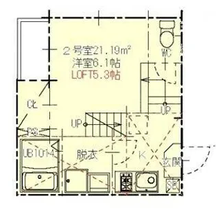 ハーモニーテラス平針III【2階】の間取り