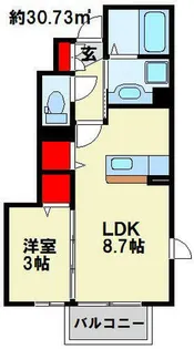 ボヌール沼【1階】の間取り