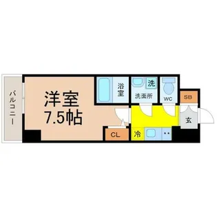 エスリード今池アヴェール【6階】の間取り