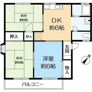 セトルメント六甲【2階】の間取り