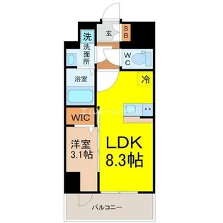 エスリード桜山ル・ヴェール【5階】の間取り