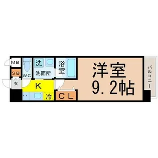 S-FORT名駅南五丁目【6階】の間取り