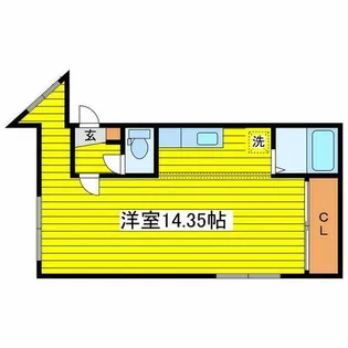 エムズコート元町【302号室】の間取り