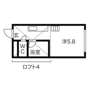 大洋ビル【106号室】の間取り