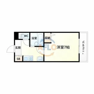 シャトレ豊津I【3階】の間取り