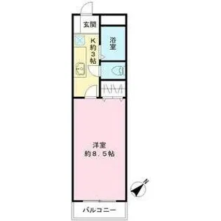 ルピナスUMESATO【3階】の間取り