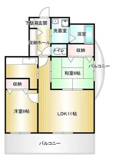 パークサイド立岩【301号室】の間取り