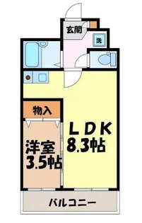 X-over21覚王山【5階】の間取り