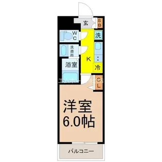 プレサンス千種駅前レガート【6階】の間取り