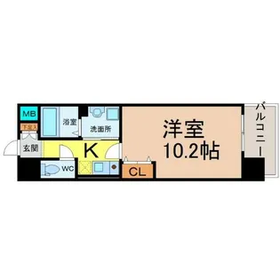 ヒルズ新栄2号館【8階】の間取り