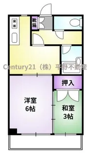 フラワーガーデン【303号室】の間取り