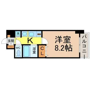 プレサンス名古屋駅前グランヴィル【5階】の間取り