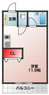 藤原ビル【302号室】の間取り