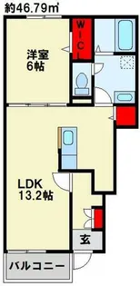 ネオンビオスⅡ【106号室】の間取り