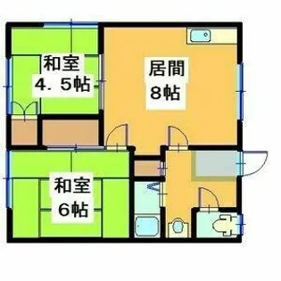 コーポあおば【102号室】の間取り